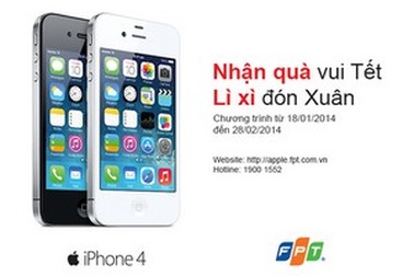 FPT lì xì đầu năm cho khách hàng mua iPhone chính hãng