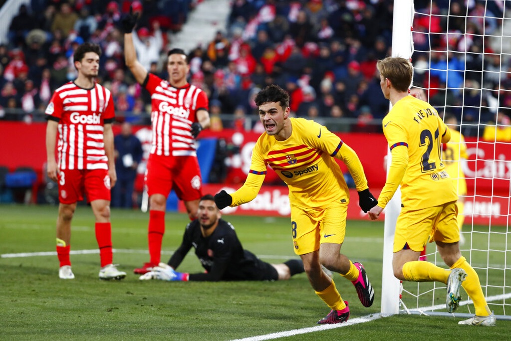 Pedri ghi bàn, Barcelona thắng trận derby Catalonia - 1 Pedri ghi bàn, Barcelona thắng trận derby Catalonia - 1