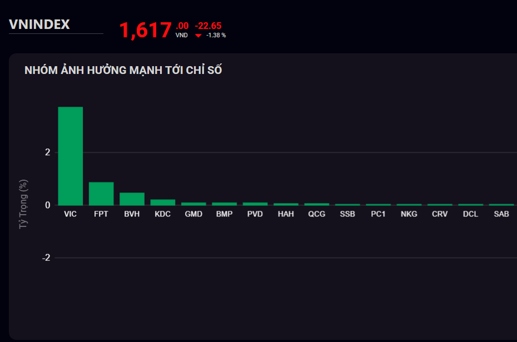 Chứng khoán giảm sâu cuối phiên, cổ phiếu Quốc Cường Gia Lai ngược dòng - 1