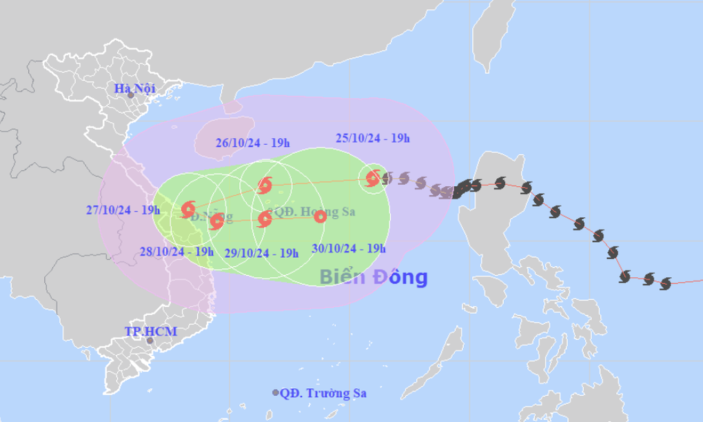 Bão Trà Mi hướng vào Trung Trung Bộ, miền Trung mưa lớn 3 ngày - 1 Bão Trà Mi hướng vào Trung Trung Bộ, miền Trung mưa lớn 3 ngày - 1