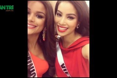 Tổng hợp clip do Phạm Hương tự thực hiện tại Hoa hậu Hoàn vũ 2015
