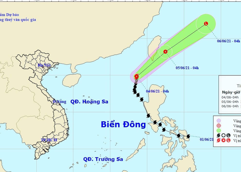 Bão Choi-wan có xu hướng đi ra khỏi Biển Đông - 1 Bão Choi-wan có xu hướng đi ra khỏi Biển Đông - 1