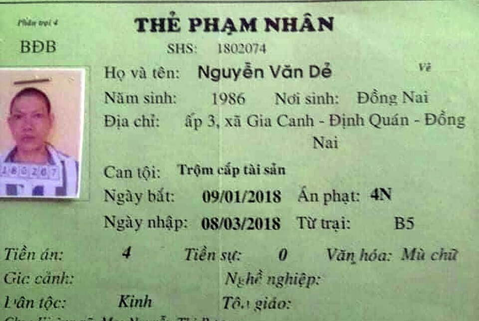 Phạm nhân trại Z30D phá còng bỏ trốn bị bắt tại Đồng Nai - 2 Phạm nhân trại Z30D phá còng bỏ trốn bị bắt tại Đồng Nai - 2