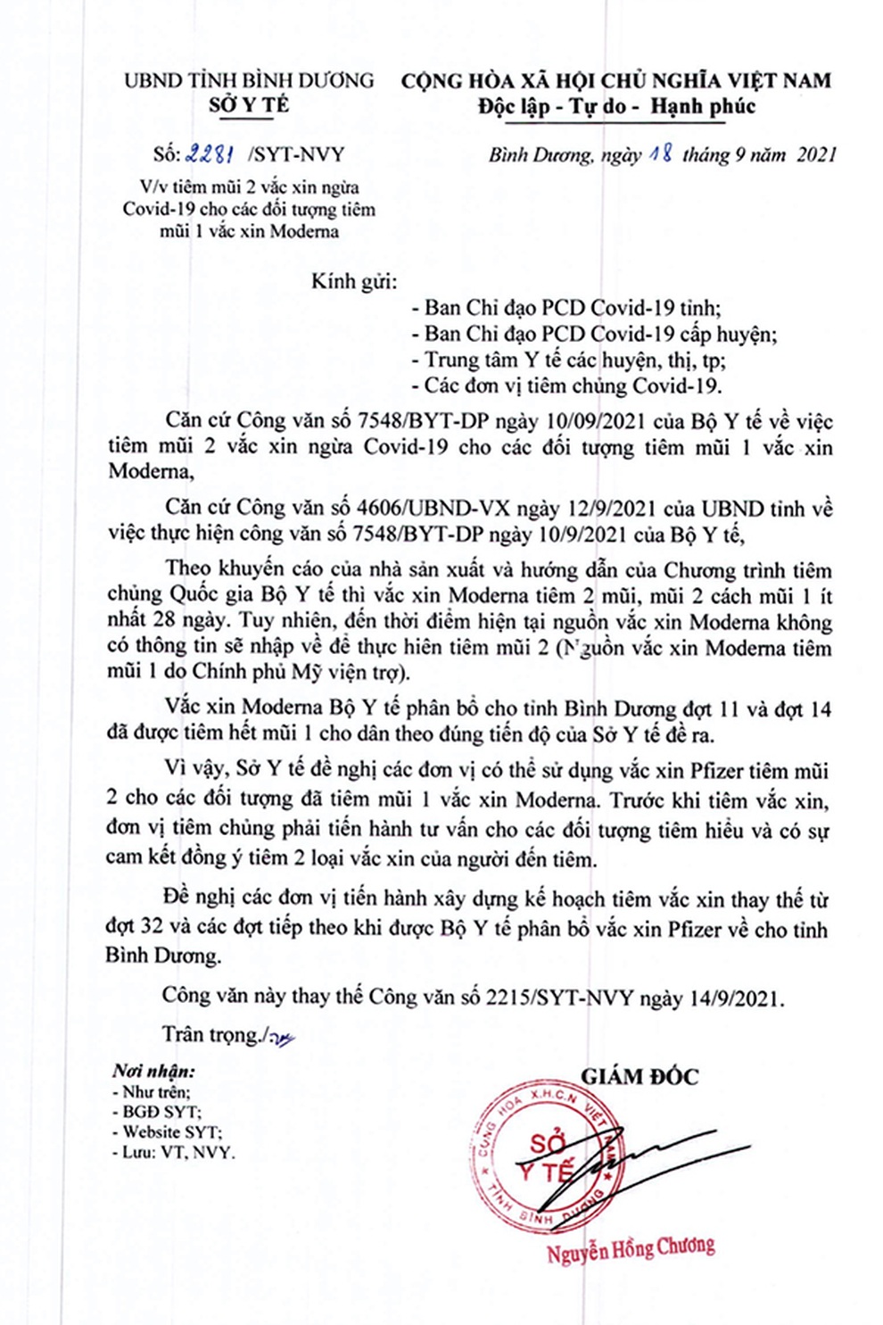 Thực hư việc hơn 149.000 liều vắc xin Moderna ở Bình Dương hết hạn - 1 Thực hư việc hơn 149.000 liều vắc xin Moderna ở Bình Dương hết hạn - 1