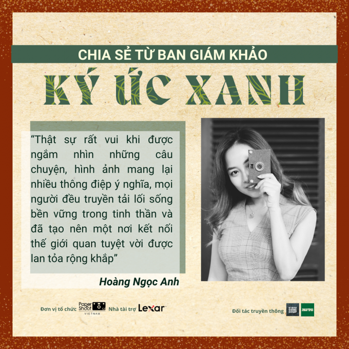 Ban giám khảo Hoàng Ngọc Anh - đại diện Paper Shoot Việt Nam.