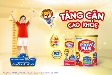 Nutricare Colos24h Grow Plus mới - Dinh dưỡng cho trẻ nhẹ cân thấp còi