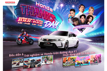 Ngày hội "Honda Thanks Day" cùng loạt hoạt động biểu diễn xe đỉnh cao