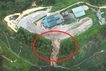 Núi rác khổng lồ đổ ập xuống vườn cà phê của dân