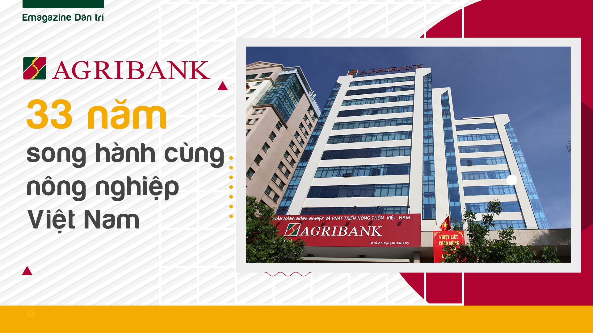 Agribank 33 năm song hành cùng nông nghiệp Việt Nam