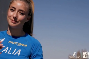 Gaia Sabbatini tập luyện chăm chỉ