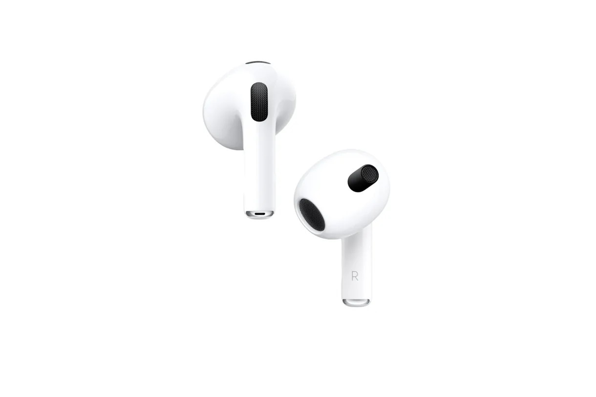AirPods 3 có thiết kế nhỏ gọn và phần thân ngắn hơn. AirPods 3 có thiết kế nhỏ gọn và phần thân ngắn hơn.