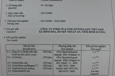 Sữa Dutch Lady có dấu hiệu “lạ” do nhiễm khuẩn