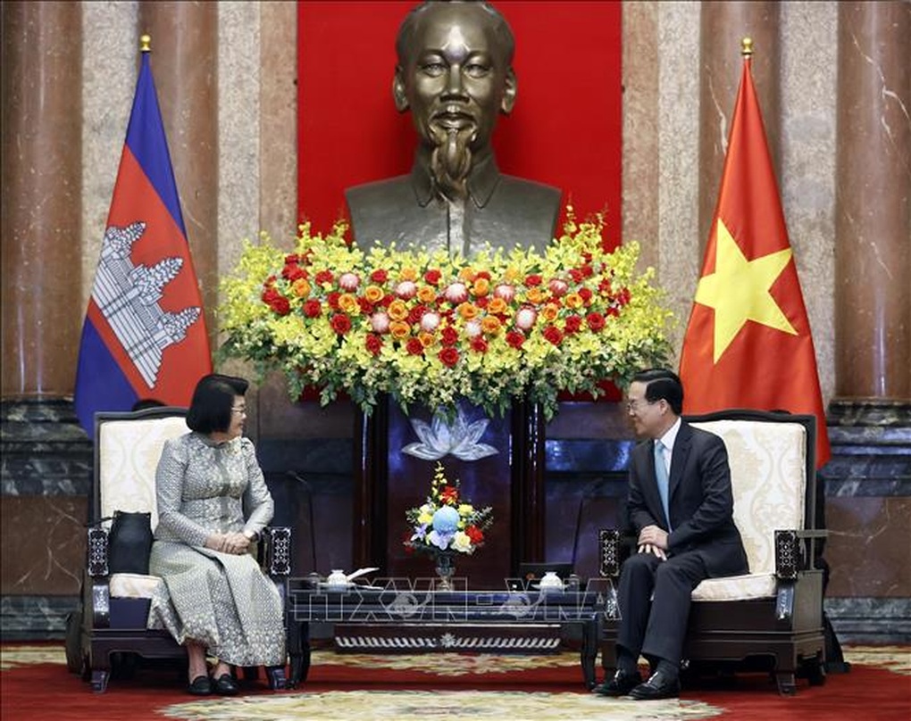 Chủ tịch nước Võ Văn Thưởng tiếp Chủ tịch Quốc hội Campuchia - 2 Chủ tịch nước Võ Văn Thưởng tiếp Chủ tịch Quốc hội Campuchia - 2