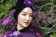 Hoa hậu Giáng My trở thành nàng thơ áo dài của Võ Việt Chung