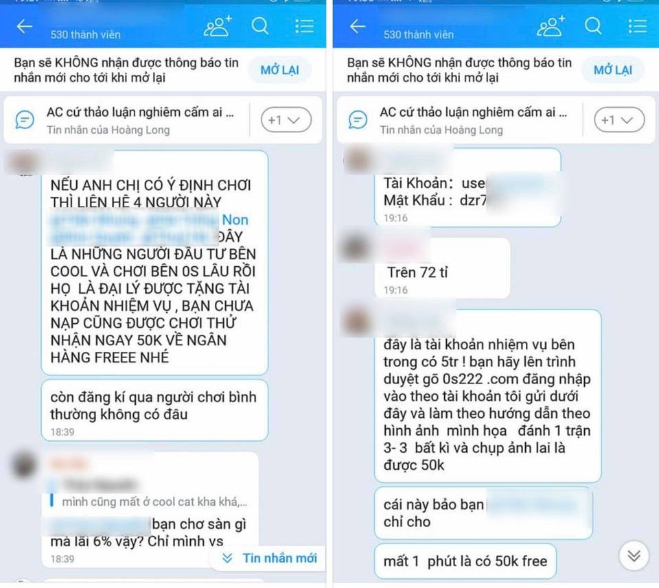 Chưa hết đắng cay vì Coolcat, người chơi lại bị cò mồi rủ rê vào app khác - 2 Chưa hết đắng cay vì Coolcat, người chơi lại bị cò mồi rủ rê vào app khác - 2