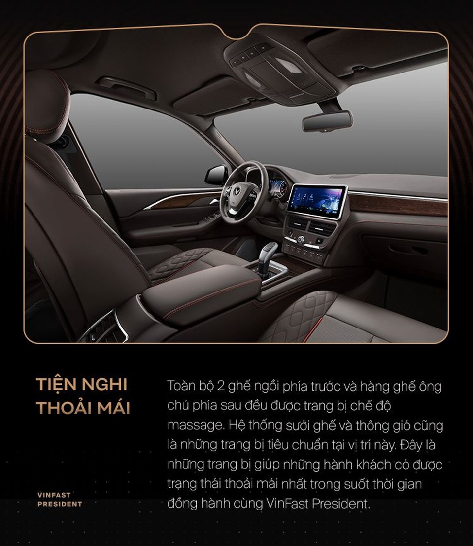 10 điểm giúp VinFast President xứng danh xe của “chủ tịch” - 3 10 điểm giúp VinFast President xứng danh xe của “chủ tịch” - 3