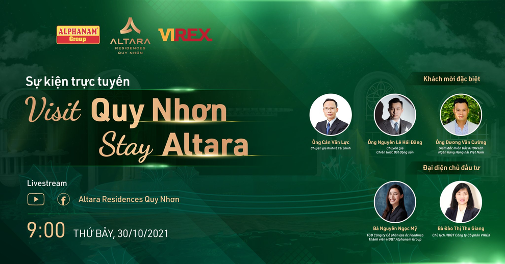 Sắp diễn ra sự kiện trực tuyến Visit Quy Nhơn - Stay Altara - 1 Sắp diễn ra sự kiện trực tuyến Visit Quy Nhơn - Stay Altara - 1