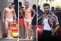 David Beckham khoe vóc dáng nam thần trong kỳ nghỉ hè sang chảnh