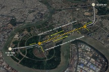 Phối cảnh đường dành riêng cho xe đạp đầu tiên ở TPHCM