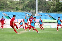 U20 Việt Nam luyện dứt điểm, quyết ghi bàn vào lưới U20 Vanuatu