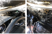 Cháy xe vì chai nước rửa tay khô để trên táp-lô