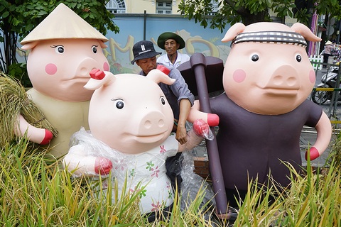 Đường hoa Nguyễn Huệ 2019: Những hình ảnh trước giờ G