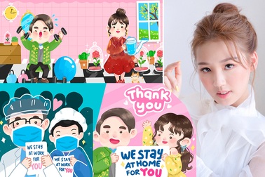 Amee tung ca khúc kêu gọi mọi người ở nhà chống dịch Covid-19 gây sốt