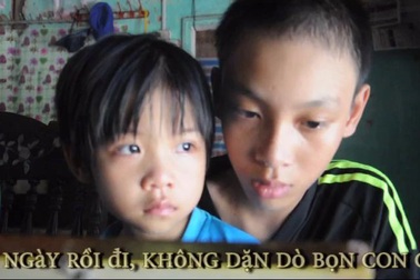 Bố mẹ chết cả để lại 2 đứa con thơ bơ vơ.