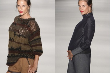 Alessandra Ambrosio “bế” bụng lên sàn catwalk