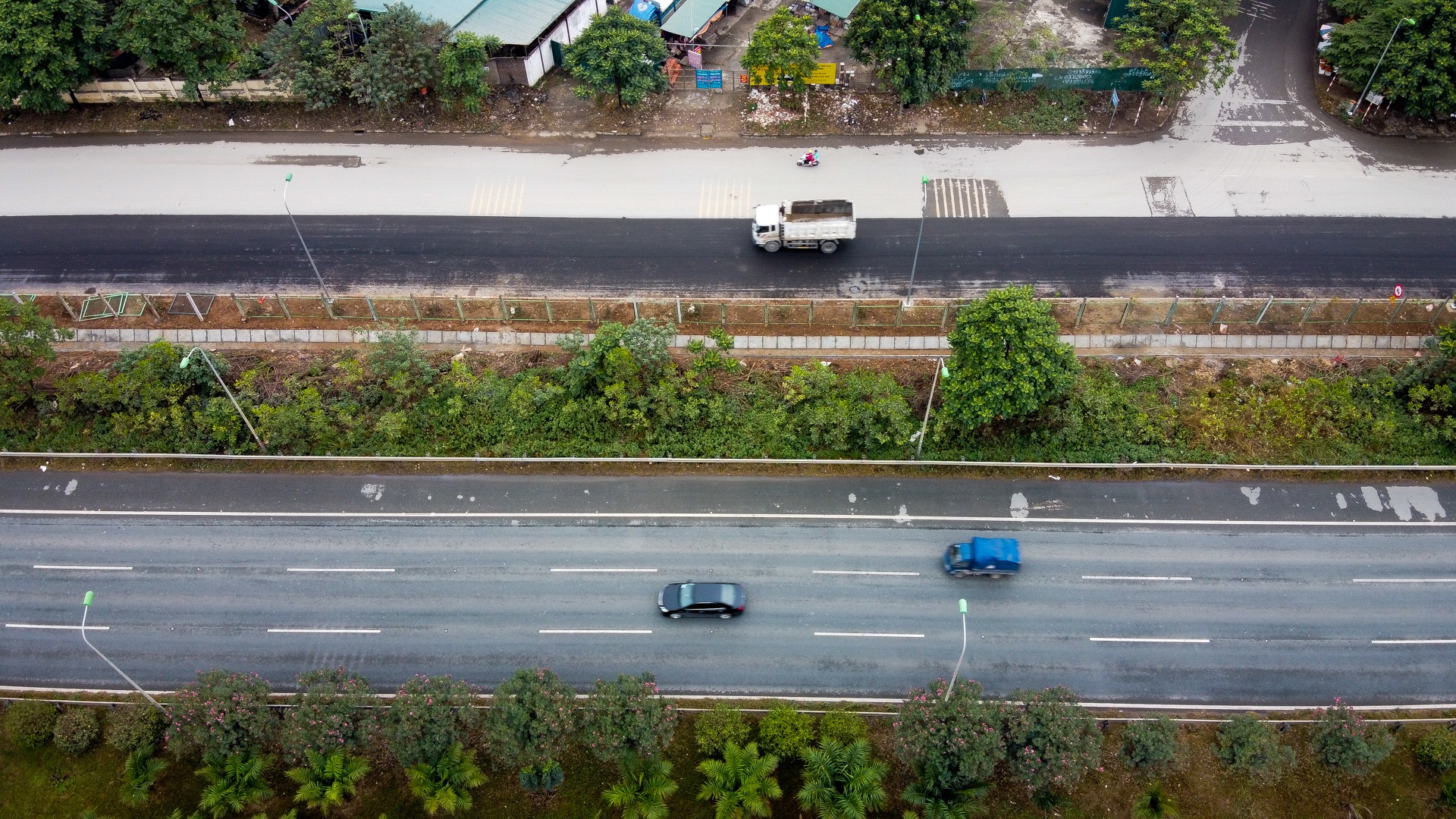 Đường gom Đại lộ Thăng Long thêm 4 làn xe, phục vụ đua xe F1 - 3 Đường gom Đại lộ Thăng Long thêm 4 làn xe, phục vụ đua xe F1 - 3