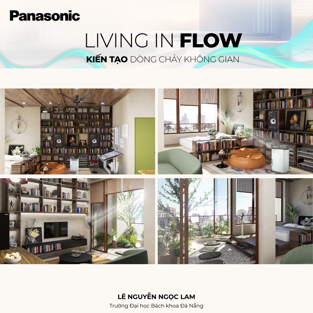 Các tác phẩm xuất sắc tại Cuộc thi thiết kế nội thất Panasonic “Living in Flow” - 2 Các tác phẩm xuất sắc tại Cuộc thi thiết kế nội thất Panasonic “Living in Flow” - 2
