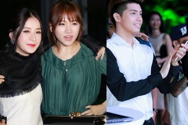 Chi Pu, Hari Won, Noo Phước Thịnh thân thiết tại sự kiện