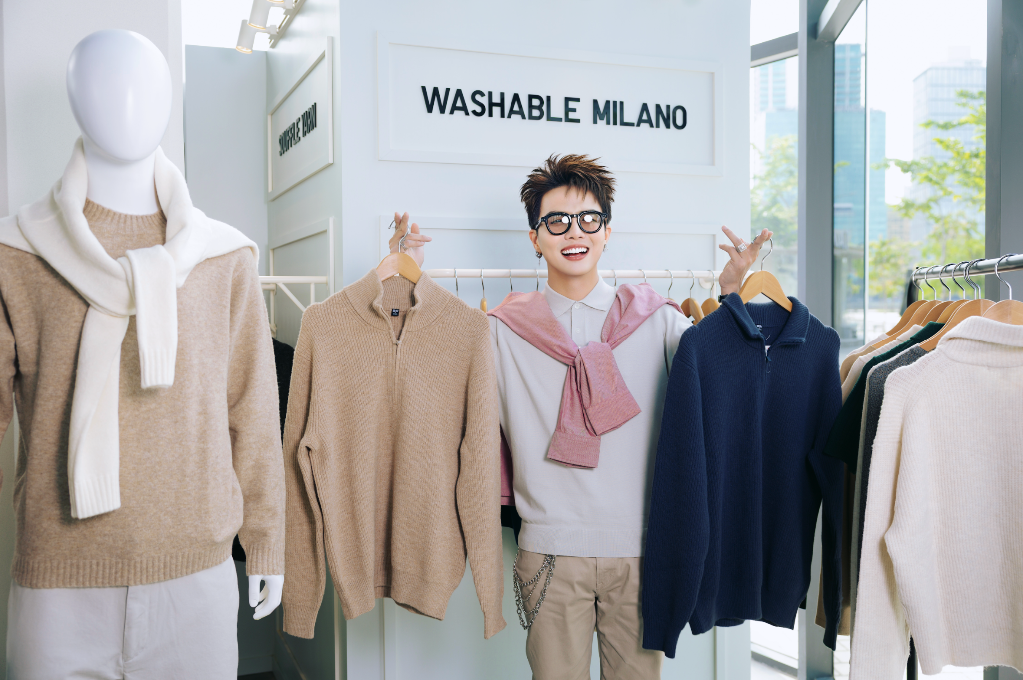 Jeans và len - hai chất liệu phù hợp cho mùa Thu Đông - 1