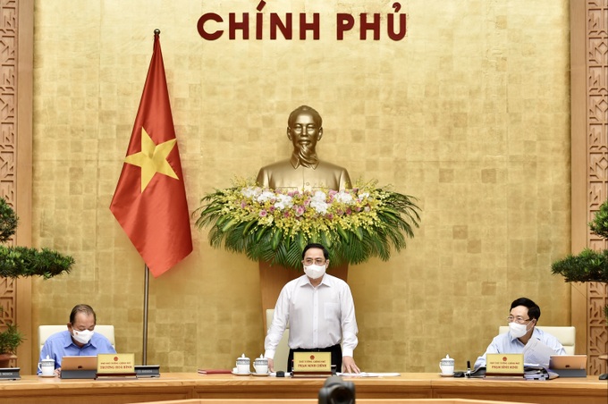 Thủ tướng Phạm Minh Chính chủ trì phiên họp Chính phủ thường kỳ tháng 4/2021 - Ảnh 1.