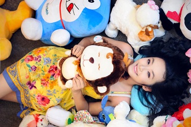 “Vương quốc thú bông” của “cô dâu nhí” Bảo Trân