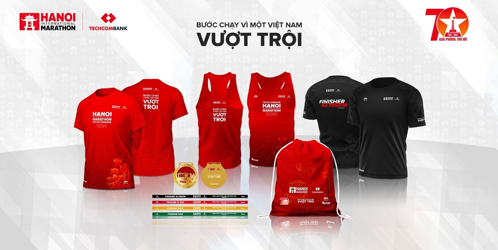 Giải Marathon Quốc tế Hà Nội Techcombank ra mắt bộ vật phẩm phiên bản đặc biệt - 1 Giải Marathon Quốc tế Hà Nội Techcombank ra mắt bộ vật phẩm phiên bản đặc biệt - 1
