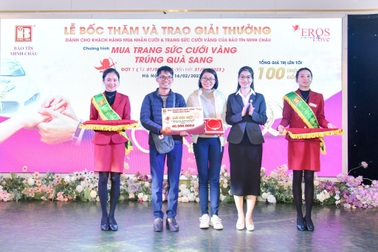 Lễ bốc thăm và trao giải mùa cưới đợt 1 tại Bảo Tín Minh Châu