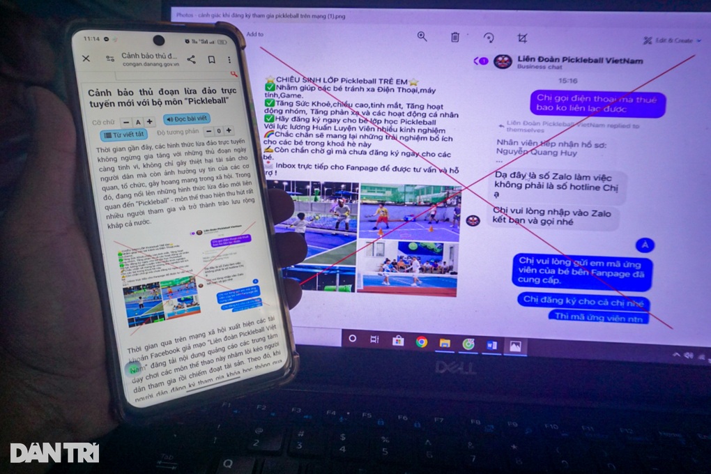 Công an cảnh báo thủ đoạn lừa đảo khi đăng ký học Pickleball qua mạng - 1