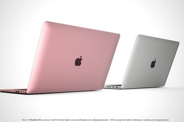 Chiêm ngưỡng ý tưởng Macbook Pro Retina màu vàng hồng