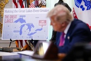 Ông Trump đổi tên hồ Ontario thành “hồ Mỹ”, gửi thông điệp đến Canada
