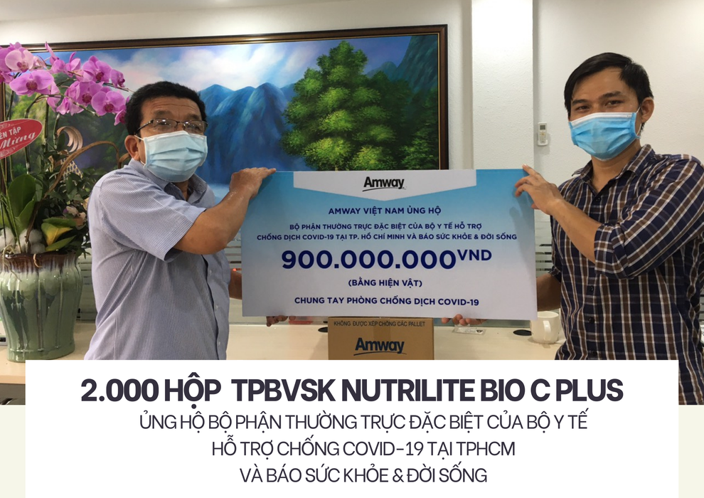 AMWAY Việt Nam ủng hộ các sản phẩm chăm sóc sức khỏe cho phòng, chống Covid-19 phía Nam - 2 AMWAY Việt Nam ủng hộ các sản phẩm chăm sóc sức khỏe cho phòng, chống Covid-19 phía Nam - 2