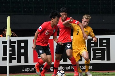 Hàn Quốc hoà Australia, U19 Jordan tạm dẫn đầu bảng C