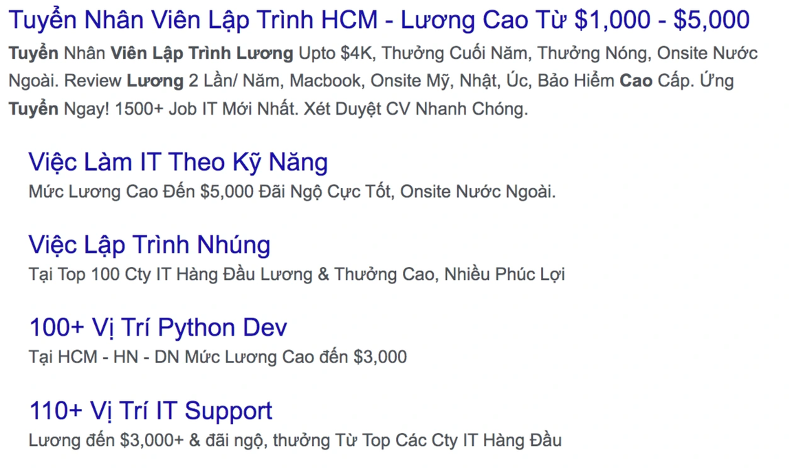 Chào lương 5.000 USD, thưởng Tết thêm 6 tháng, lập trình viên vẫn từ chối - 1 Chào lương 5.000 USD, thưởng Tết thêm 6 tháng, lập trình viên vẫn từ chối - 1