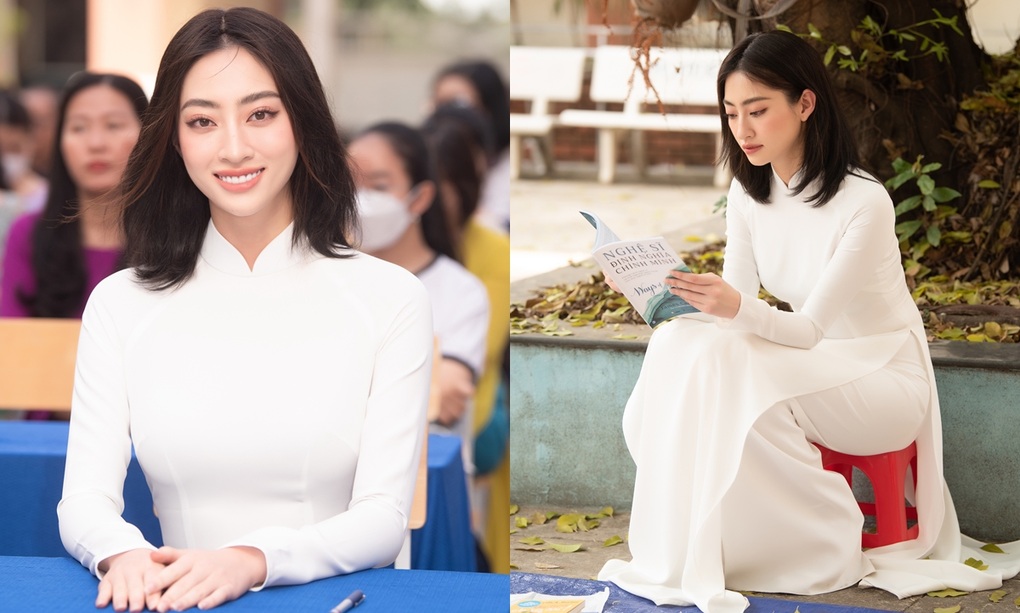 Lương Thùy Linh truyền cảm hứng đọc sách, được học sinh xin vía học giỏi - 1 Lương Thùy Linh truyền cảm hứng đọc sách, được học sinh xin vía học giỏi - 1