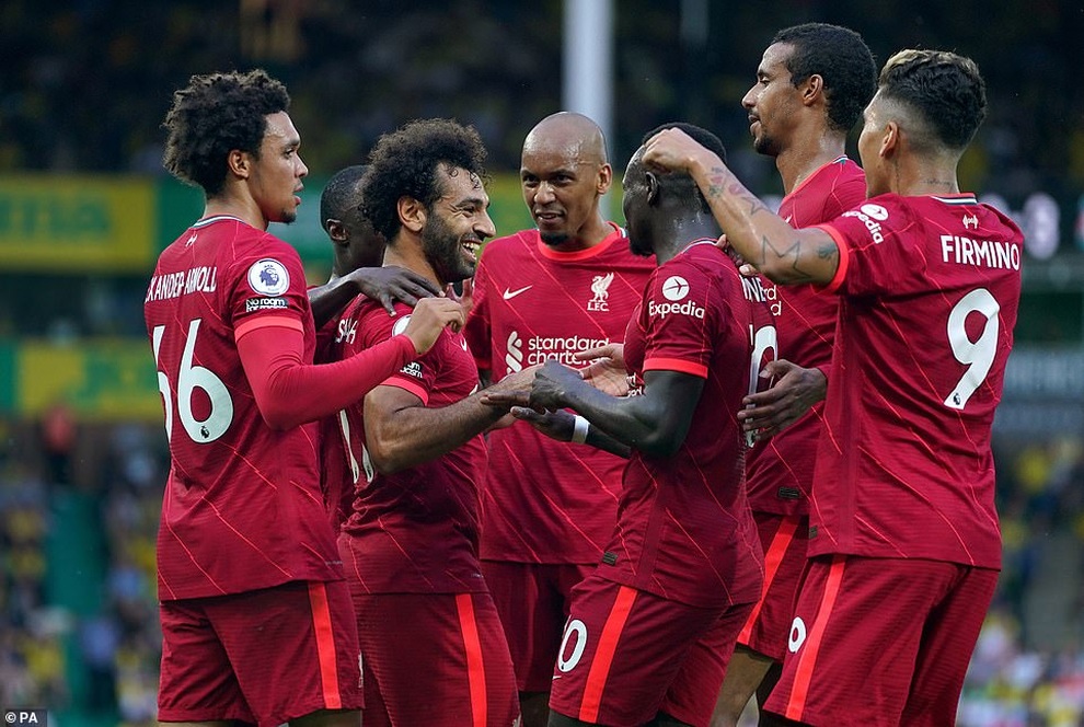 Đè bẹp Norwich, Liverpool bám đuổi Chelsea, Man Utd - 4 Đè bẹp Norwich, Liverpool bám đuổi Chelsea, Man Utd - 4