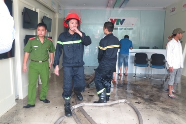 Cháy tại trụ sở Truyền hình cáp Việt Nam chi nhánh miền Trung