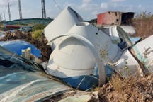 Cánh quạt khổng lồ điện gió Hòa Bình 5 rơi từ độ cao trăm mét vỡ nát