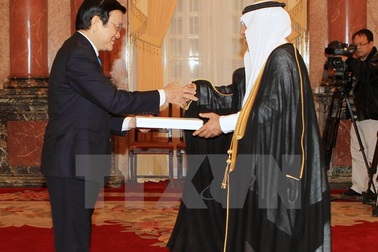 Chủ tịch nước Trương Tấn Sang tiếp Đại sứ các nước trình quốc thư