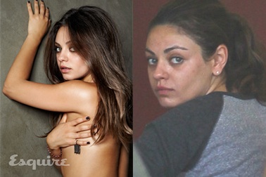 “Sao” Hollywood “xấu xí” khi thiếu son phấn