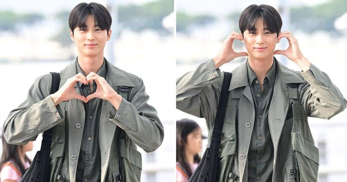 Byeon Woo Seok được người hâm mộ tại Hàn Quốc tiễn tại sân bay, ngày 6/6 (Ảnh: Naver).